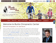 Tablet Screenshot of burtischiropractic.com